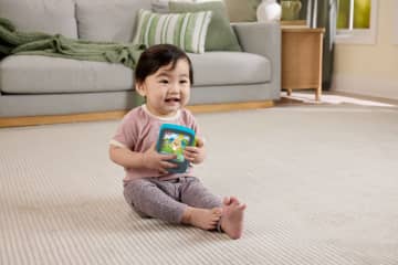 Fisher-Price Czytnik Szczeniaczka Uczniaczka Interaktywna zabawka dla niemowląt i dzieci 6m+ Wersja wielojęzykowa