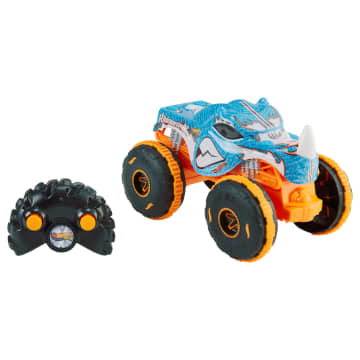 Hot Wheels Monstertrucks Met Afstandsbediening, Rhinomite, Schaal 1:24, Speelgoedtruck Met Afstandsbediening Op Batterijen