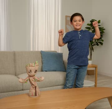 Marvel Tańczący Groot Figurka pluszowa deluxe z dźwiękami Zabawka interaktywna 3+