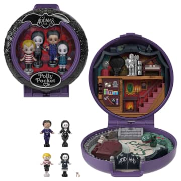 Polly Pocket Mattel 80 Anniversario Cofanetto Porta Anello, Portagioie Con Cucciolo E Anello Indossabile, Tema Festivo, Bambola E Playset