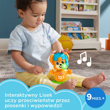 Fisher-Price Link Squad Lisek Muzyczne Przeciwieństwa Zabawka Edukacyjna Polska Wersja Językowa