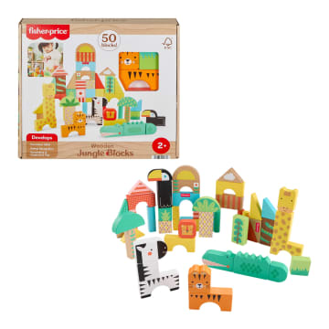 Fisher-Price Conjunto de Juego portátil de imitación de Madera Hospital de Mascotas, 6 Animales de Madera para niños y niñas de Preescolar a Partir de 3 años, JFG07