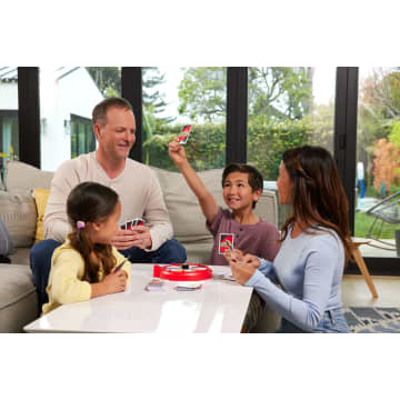 UNO Spin Card Game For Kid, Adult & Family Nights, Classic Play With Spinner
