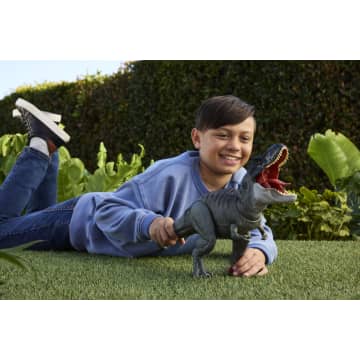 Jurassic World Rebirth T-Rex Divoratore Giurassico, Dinosauro Con Morso Continuo, Luci E Suoni