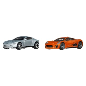 Hot Wheels Premium Kultowe auta Jaguar/Aston Martin Samochody 2-pak 1:64 Zestaw 3+