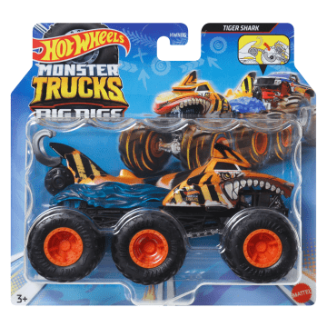 Hot Wheels Monster Trucks Grandi Tir, Camion Giocattolo Die-Cast in Scala 1:64 Con 6 Ruote (I Modelli Possono Variare)