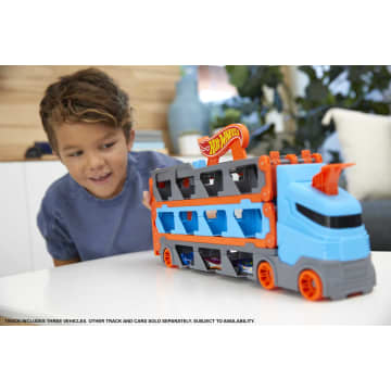 Hot Wheels City Dragón Lanzador De Coches Con 1 Vehículo Die-cast Incluido, Juguete Interactivo Para Niños +3 Años
