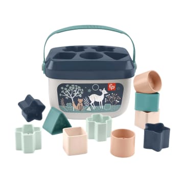 Fisher-Price Pull-Along Activity Blocks – Chariot à Tirer Avec Cubes Colorés – Jouet D'Éveil 6 Mois Et +