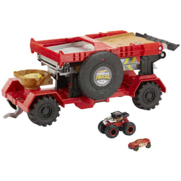 Hot Wheels Monster Trucks Downhill Race & Go Playset