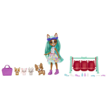 Enchantimals – Filigree Renard Gala Enchanté – Poupée 15 Cm + 2 Figurines – Dès 4 Ans