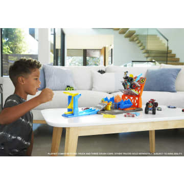 Hot Wheels Monster Trucks Blast Station Playset