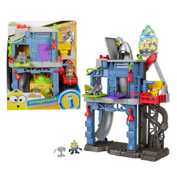 Fisher-Price Imaginext Jurassic World Dinosauruslaboratorium met Owen Grady, Maisie en Dr. Grant figuren, Therizinosaurus en Dimetrodon, vanaf 3 jaar, HPT69 Fisher-Price Imaginext Jurassic World Dinosauruslaboratorium met Owen Grady, Maisie en Dr. Grant figuren, Therizinosaurus en Dimetrodon, vanaf 3 jaar, HPT69