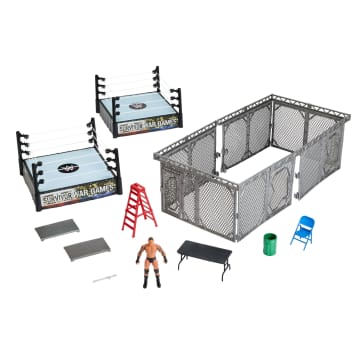 Shark Cage & Grab The Gear Playset For WWE & AEW Wrestling Action Figures