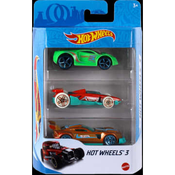 Hot Wheels Set of 8 Basic Toy Cars & Trucks in 1:64 Scale