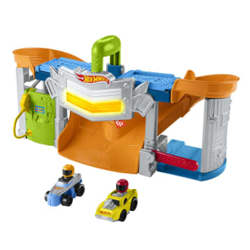 Fisher-Price Little People le garage de l'aimable voisin avec 2 voitures incluses, jouet pour enfant de 1 an et demi à 5 ans, FHG50 Fisher-Price Little People le garage de l'aimable voisin avec 2 voitures incluses, jouet pour enfant de 1 an et demi à 5 ans, FHG50