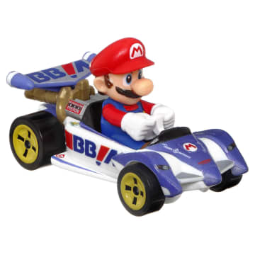 HOT WHEELS Mario Kart Pipe Frame HDB40 – Spielzeugauto Mit Planador-Accessoire, Maßstab 1:64