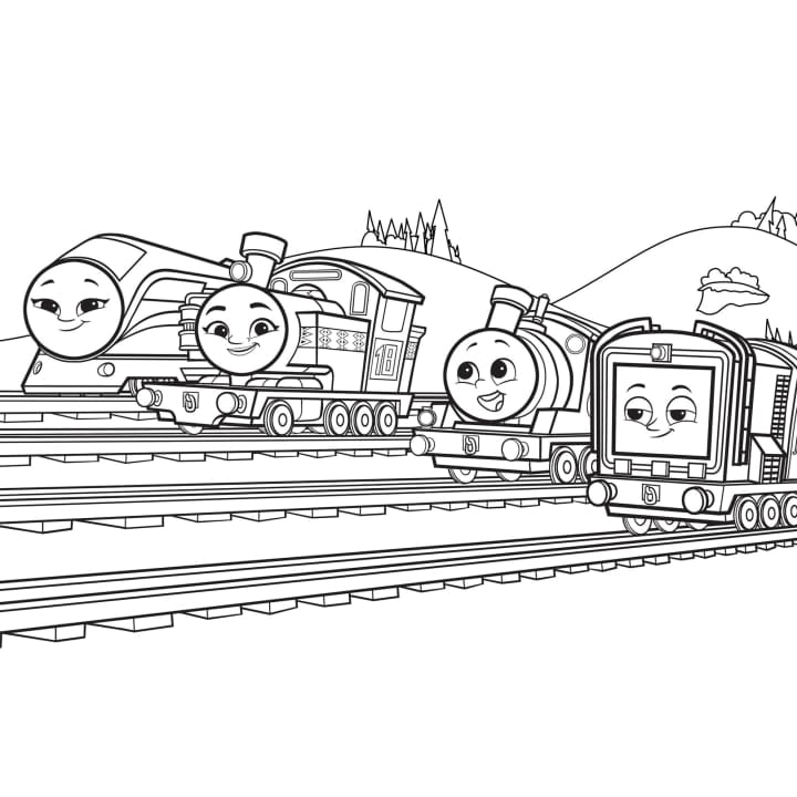 Thomas ve Arkadaşları Boyama
